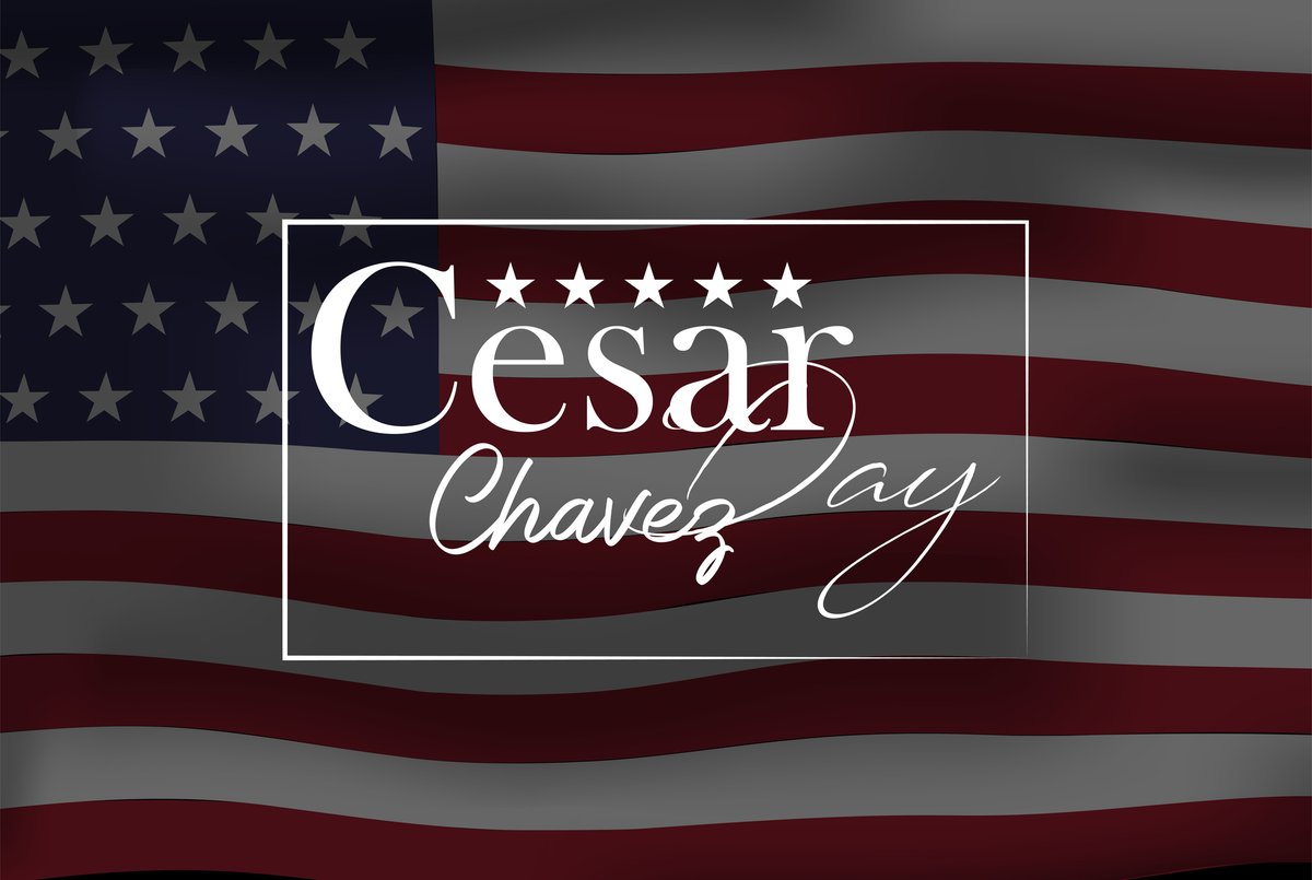 Today, we honor the legacy of Cesar Chavez. As a civil rights activist and labor leader, he fought tirelessly for farm workers' rights. Happy Cesar Chavez Day!