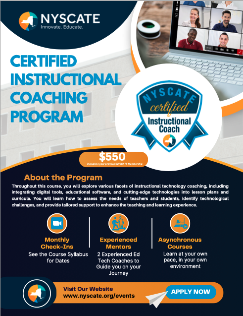 Check out our Certified Instructional Coaching Program! Amazing experience for a great price. Register here: nyscate.org/iCore/Events/E… 25 Hours of CTLE