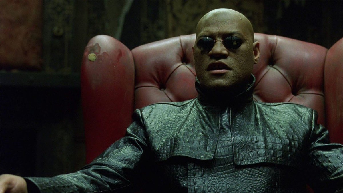 25YearsAgoLive's tweet photo. The Matrix, a science fiction film starring Keanu Reeves and Laurence Fishburne, premieres in theaters. https://t.co/lNQ81ThY4W