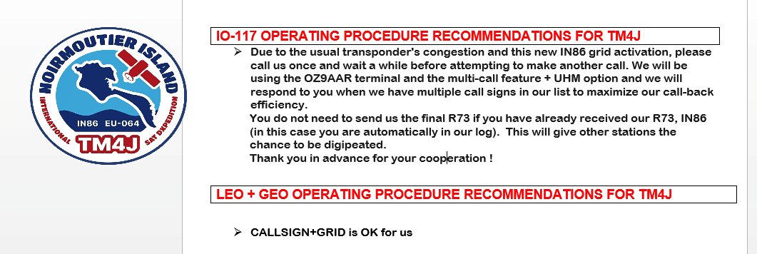 𝗦𝗼 𝗲𝘃𝗲𝗿𝘆𝗼𝗻𝗲 𝗵𝗮𝘀 𝗮 𝗰𝗵𝗮𝗻𝗰𝗲....
🤝Thank you for your cooperation next week ! 

<a href="/GridMasterMap/">GridMasterMap</a> #AMSATRovers #amsat @k5zm #QO100 #IN86 <a href="/eb1ao/">Eb1ao 🇺🇦</a> #DXpedition #TM4J <a href="/amsatf/">Amsat-f</a> <a href="/AmsatSpain/">AmSat-EA</a> <a href="/AMSAT/">AMSAT</a> #io117 #greencube #RS44