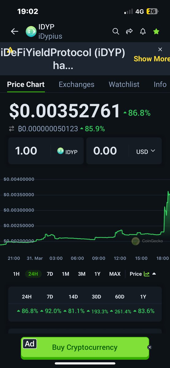 darekroleski's tweet photo. $IDYP and $DYP
will make the biggest surprise in 2024 with serious projects,serious team members and amazing corporations…!
#DYP
$5.5M market cap
299.9M max supply
#IDYP
$640K market cap
300M max supply https://t.co/v3B1JUzm1z