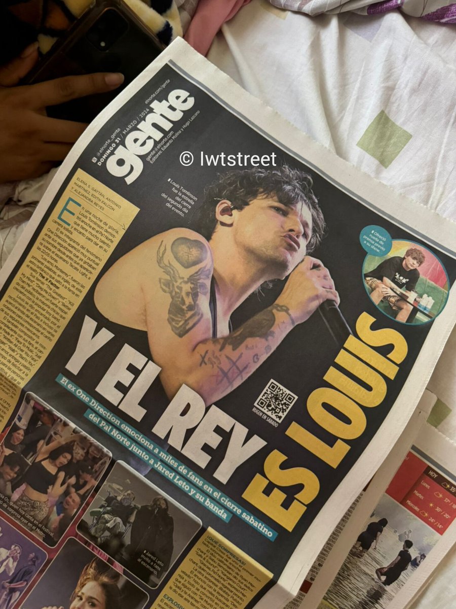 LouisMxOficial's tweet photo. 📰| "Y EL REY ES LOUIS" algunas fotografías y nota que publica el periódico @elnorte sobre Louis y su presentación anoche  en #PalNorte2024 
©️ Iwtstreet https://t.co/i85vKt3uYr