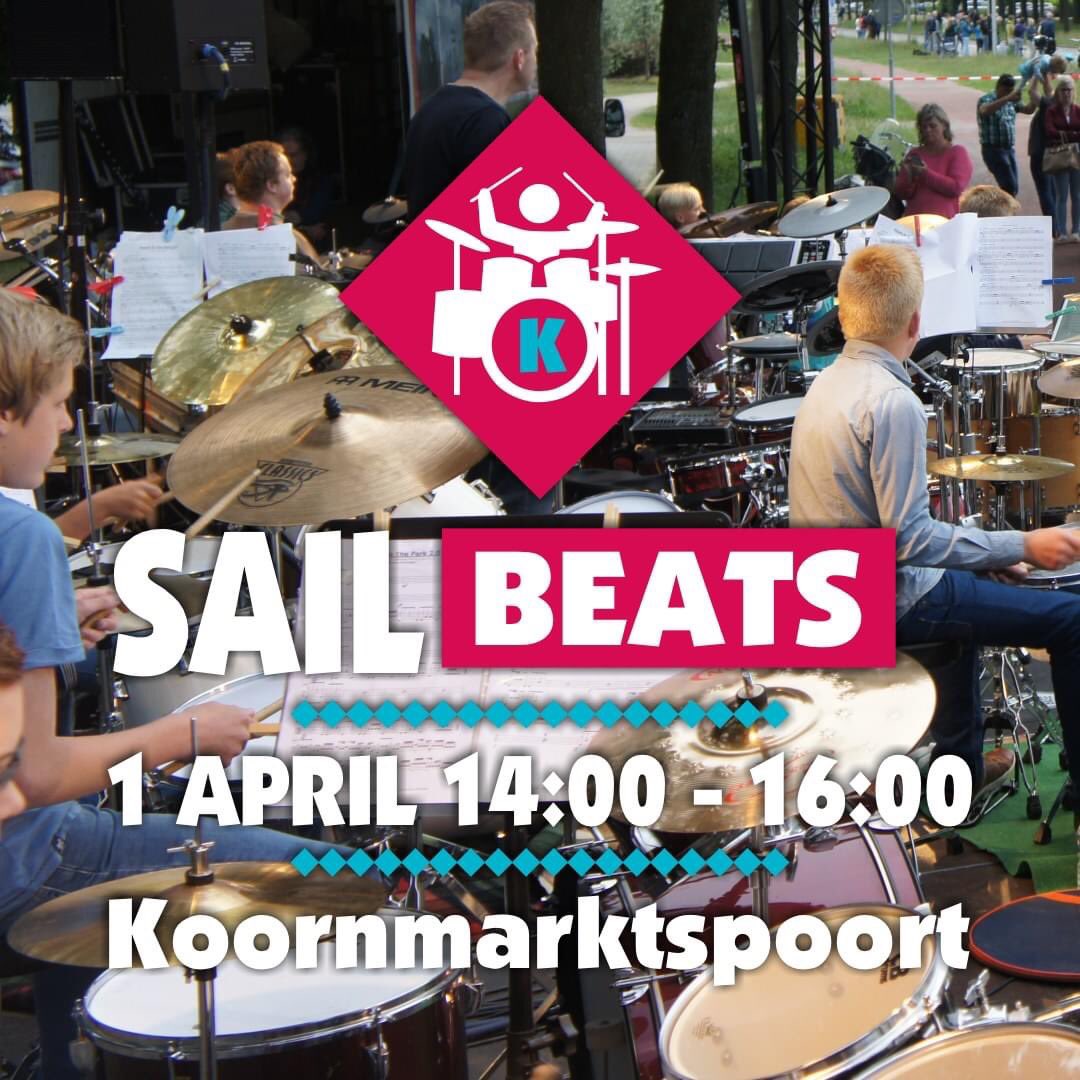 🥁 𝟯𝟬 𝗗𝗿𝘂𝗺𝗺𝗲𝗿𝘀 𝗱𝗶𝗲 𝘀𝗮𝗺𝗲𝗻 𝗹𝗼𝘀𝗴𝗮𝗮𝗻, 𝗱𝗮𝘁 𝗶𝘀 𝗻𝗶𝗲𝘁 𝗶𝗲𝘁𝘀 𝘄𝗮𝘁 𝗷𝗲 𝗱𝗮𝗴𝗲𝗹𝗶𝗷𝗸𝘀 𝘇𝗶𝗲𝘁! Wil je dat meemaken, kom dan a.s. maandag 1 april (2e paasdag) tussen 14:00 en 16:00 naar <a href="/sailkampen/">Sail Kampen</a> 

#quintuskampen #Sailbeats #visitkampen