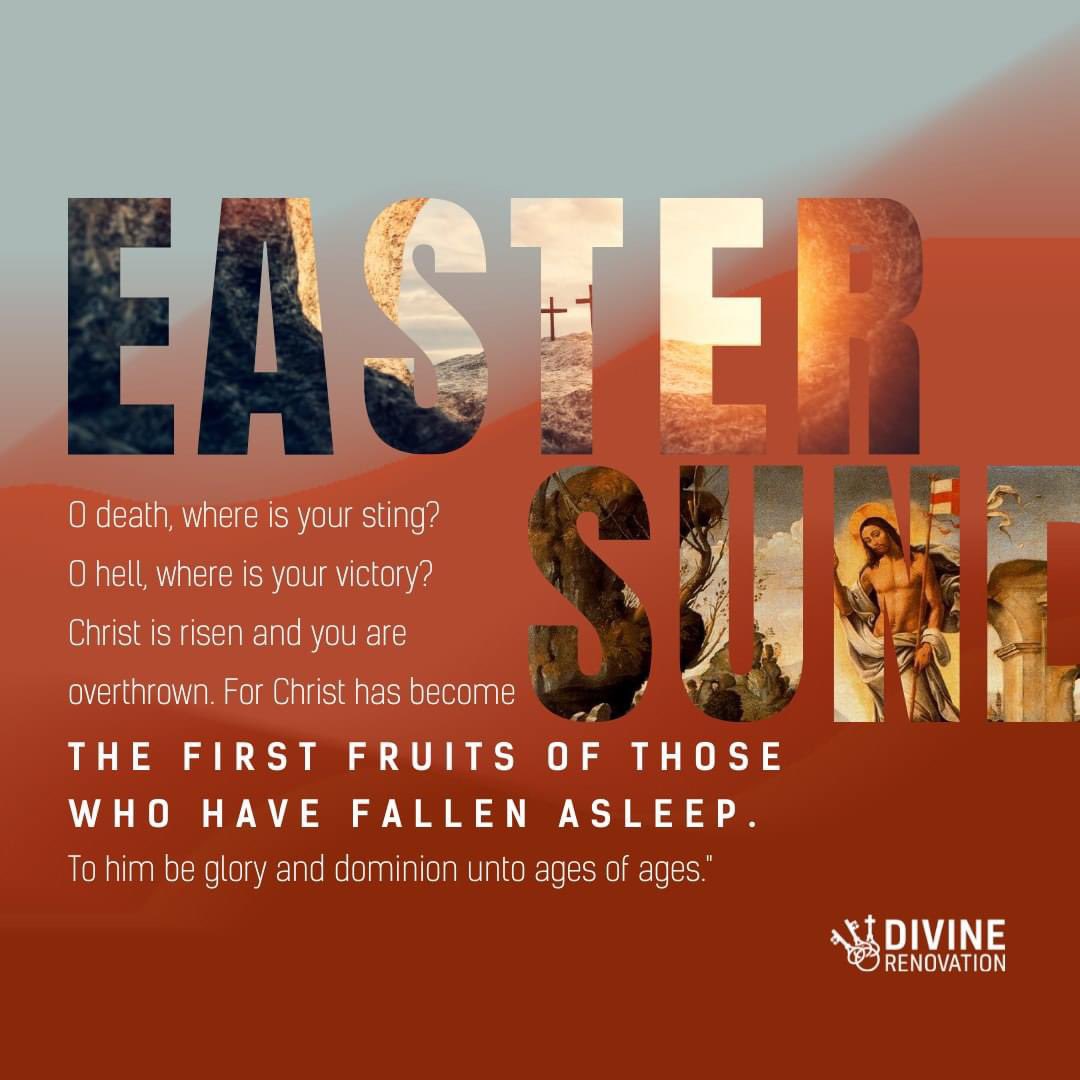 From all of us at Divine Renovation Ministry: Happy #Easter!