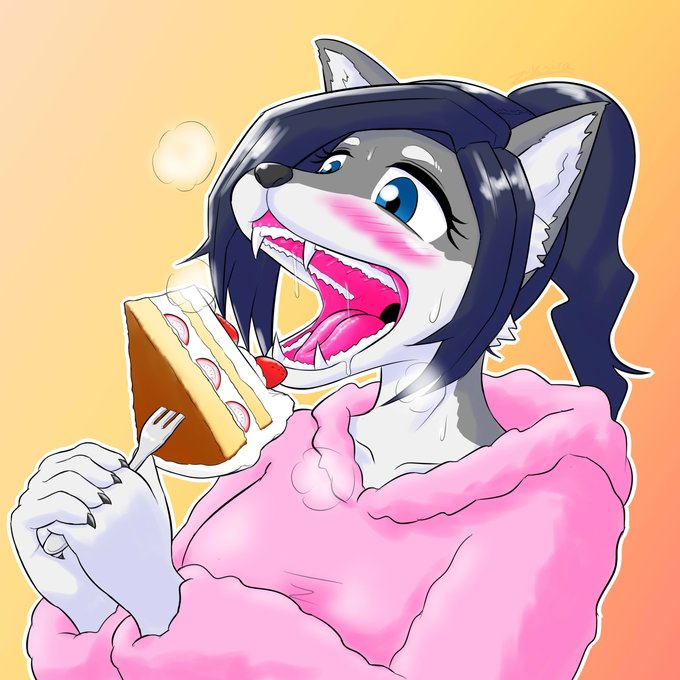 #つかれた犬 FA
いっぱい食べるキミが好き🍰 