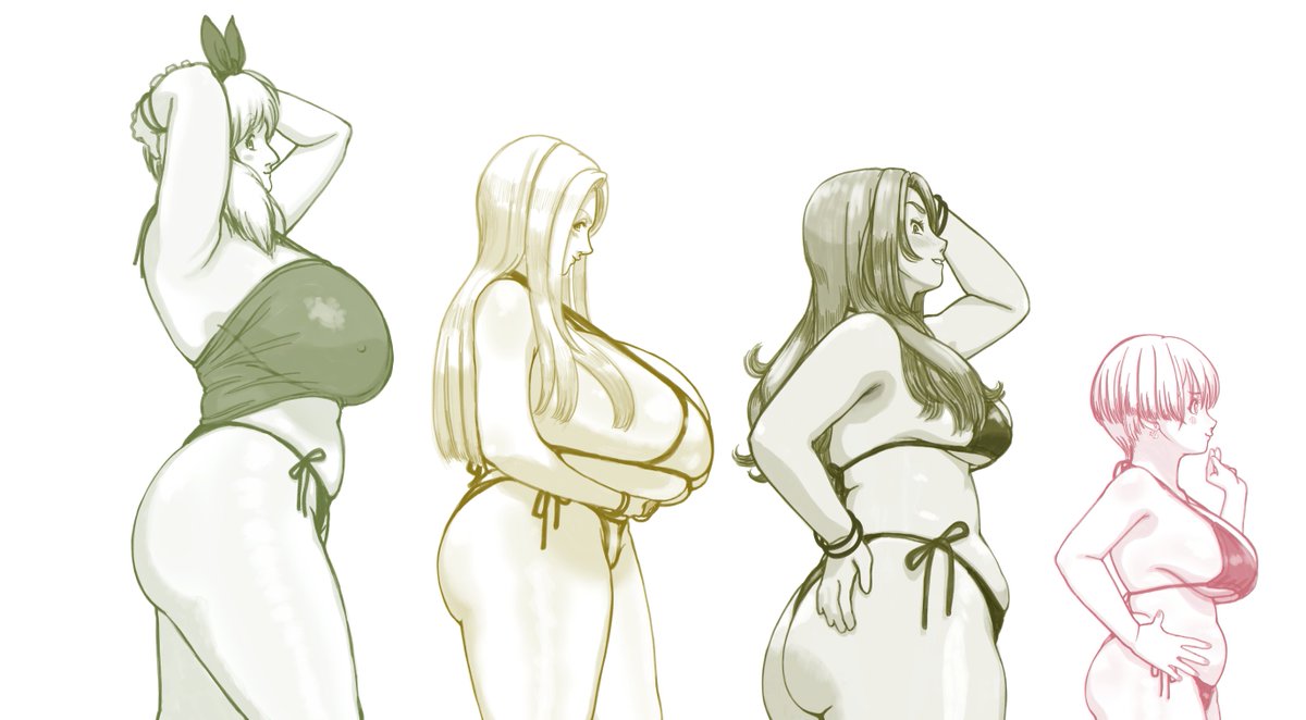 横シリーズ
落ち着かないサイズ感
クソデカ三姉妹も充実 