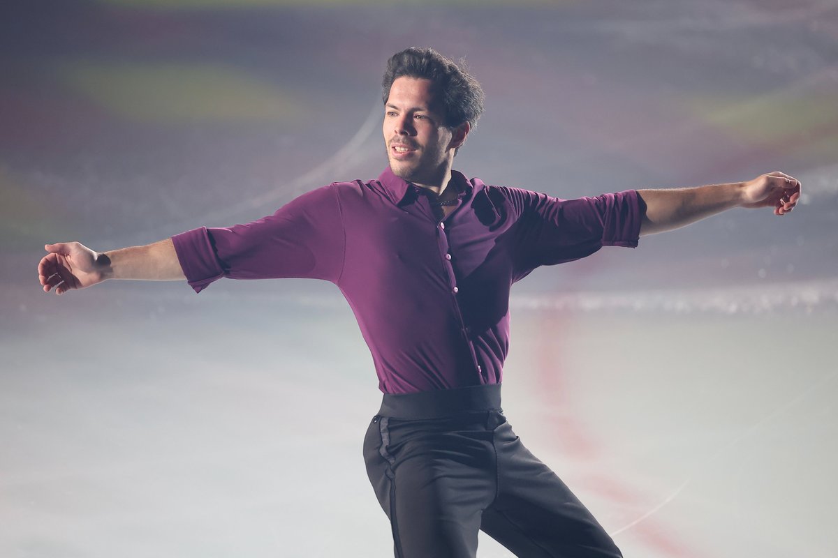 AxelQuadruple's tweet photo. 〈 #スターズオンアイス 大阪公演〉
#キーガン・メッシング
『Moments We Live For』
Photo by Kiyoshi Sakamoto
#figureskate #SOI #KeeganMessing https://t.co/V8Lum6Empn