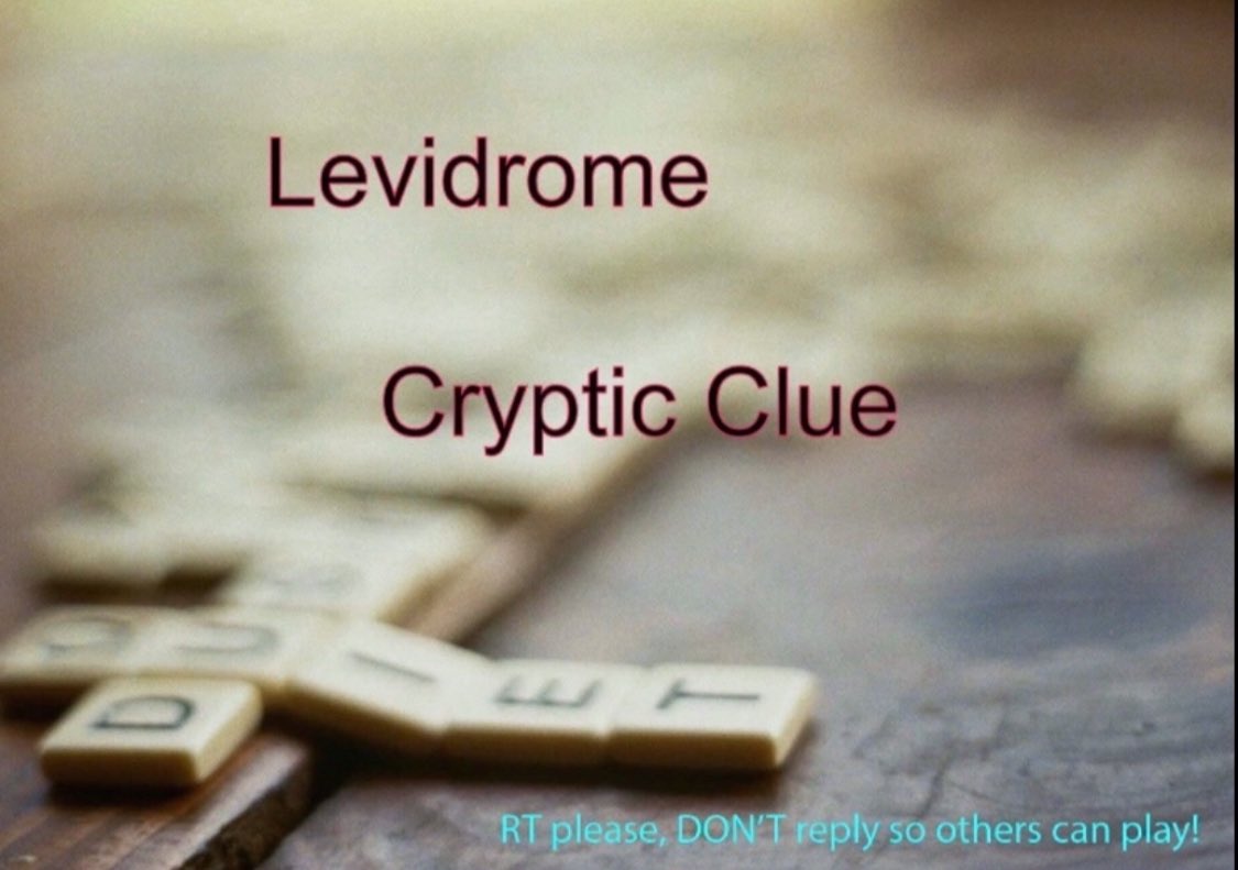 lucky_budd's tweet photo. Here is a #levidrome cryptic clue 😄 The answer is a #levidrome pair (i.e.; tip-pit)! 

Here’s the clue: crazy phaser setting

🤔 Hmmmm....

RT (not reply) your answer and #levidrome PLEASE!   

While you’re at it, play this game too!: https://t.co/lgL2pFO081 https://t.co/4ntL6MrM95