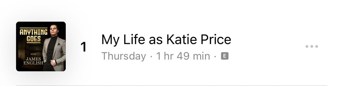 The Uk number 1 podcast 🎤 No matter what gets said about kate she still gets people watching or listening.