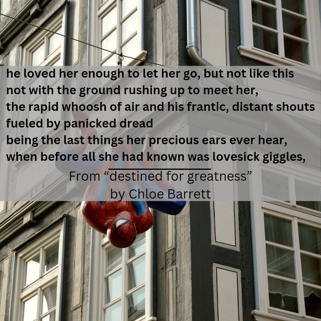 SoupLitMag's tweet photo. What better day than Sunday for some poetry? This week our feature comes from Chloe Barrett with "destined for greatness". Like what you read? Then watch this space for more great work!

#ucc #poetry #sundayspoet #litmag https://t.co/QmFQrif05W