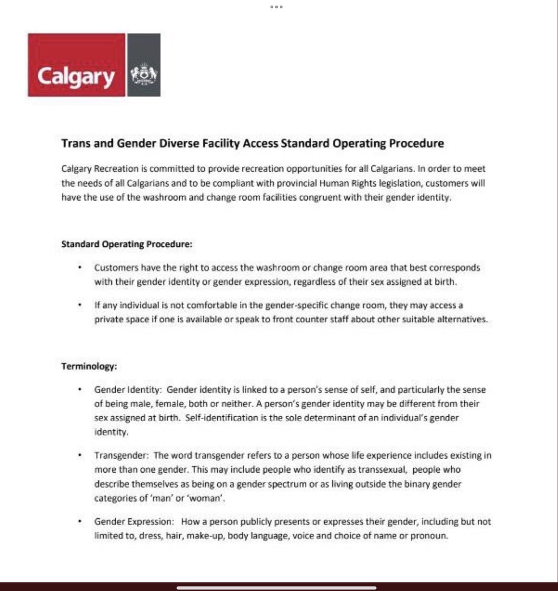 ChristineLilge's tweet photo. @JyotiGondek Keep men out of @YYCRecreation centers. Your standard operating procedure for rec centers allows men to access women and girls in various stages of undress. Calgary 🚺deserve the safety, dignity, and privacy of female only spaces. This violates our sex based charter rights. https://t.co/krW75DOjar