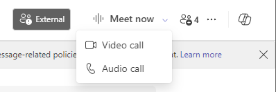 Satish Upadhyaya (@realtime_m365) on Twitter photo Earlier, starting an Audio/Video call on Microsoft Teams was only possible through the Group Chat option. But now, you can also start a Meet Now Meeting directly from an existing chat. This new addition means all three options are now available in the Chat. 
#Microsoft365 Earlier, starting an Audio/Video call on Microsoft Teams was only possible through the Group Chat option. But now, you can also start a Meet Now Meeting directly from an existing chat. This new addition means all three options are now available in the Chat. 
#Microsoft365