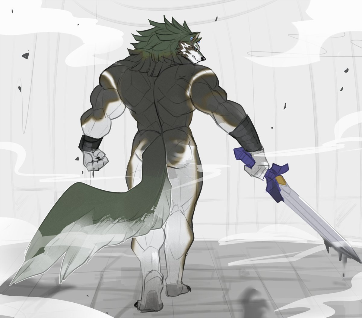 ariyakonsuay's tweet photo. Okay come to drop my quicc fanart of Wolf link 

and GN ! 🟢🐺🛡️⚔️ https://t.co/BXZWyHdR6q