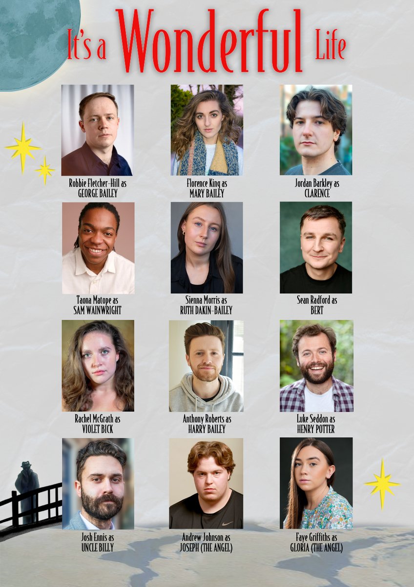 🌔MEET THE CAST🌔 Introducing the cast of It's A Wonderful Life, written and adapted by Mary Elliott Nelson, and directed by Alex Carr. 📍@royalcourtliv 🗓️ 19th - 30th November 2024 🎟️ Tickets on sale VERY soon... 'Every time a bell rings, an angel gets its wings...'