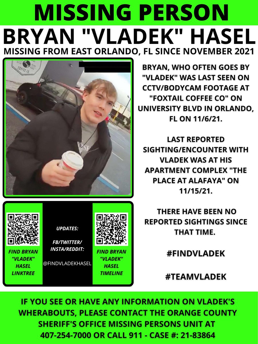 It's #MissingPosterMonday and #VladekHasel is still missing. Please share his flyer and keep him out in the public view. #Missing #FindVladek