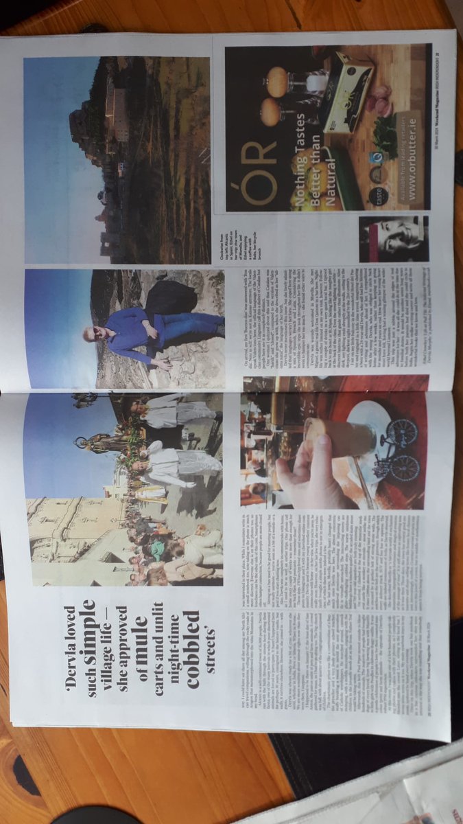 In addition @ethelcrowley2's journey in Dervla Murphy’s footsteps - through Catalonia and northern Spain - appeared in this weekend’s @Independent_ie Irish Independent 'Life at Full Tilt' #dervlamurphy @PGUK_Books