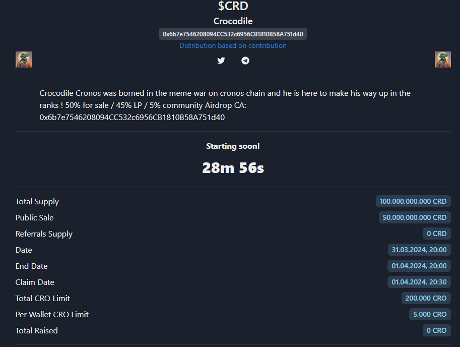 Crocodile $CRD Cronos (@crocodilecronos) / Posts / X