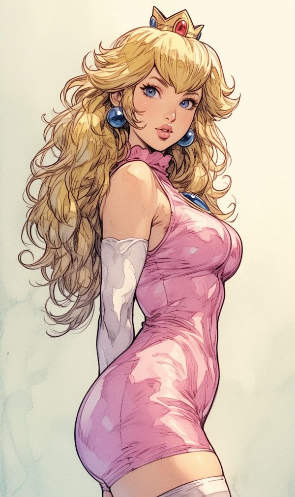 azuredrops's tweet photo. Absolutely adoring this enchanting portrayal of Princess Peach by noeskape! A true masterpiece that never fails to mesmerize. ✨👑💖 #Nintendo https://t.co/WL396bEgk8