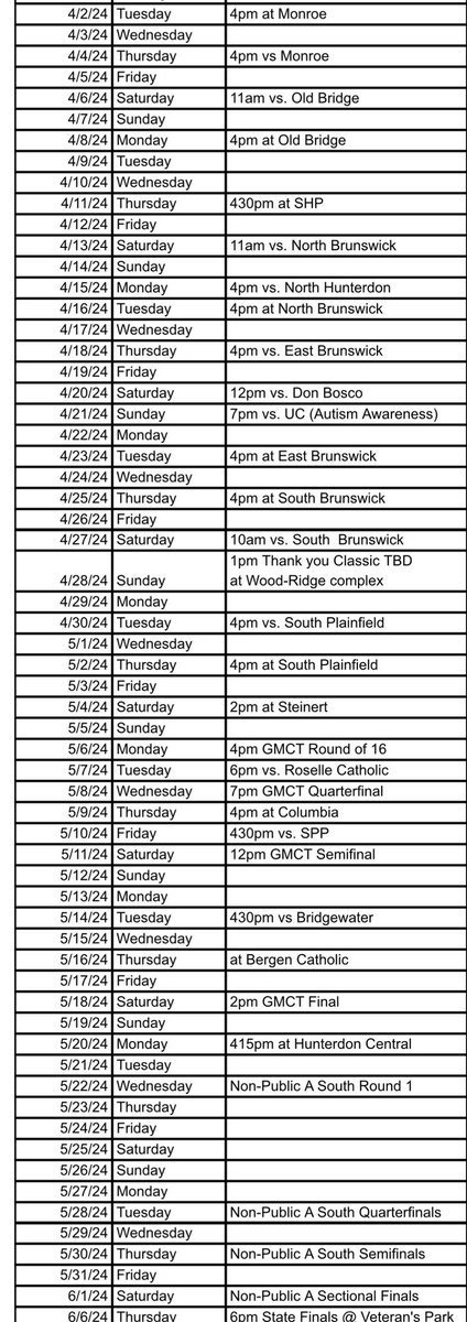 John.Palermo06 (@jpalermo06) on Twitter photo Here is my Spring Schedule for this year. I am super excited to hit the field with my guys this Tuesday! <a href="/SaintJoesMetBB/">St. Joe’s Metuchen Baseball</a> <a href="/PrepBaseballNJ/">Prep Baseball New Jersey</a> <a href="/NJCollegeBSBNat/">Jersey Baseball Nation</a> Here is my Spring Schedule for this year. I am super excited to hit the field with my guys this Tuesday! <a href="/SaintJoesMetBB/">St. Joe’s Metuchen Baseball</a> <a href="/PrepBaseballNJ/">Prep Baseball New Jersey</a> <a href="/NJCollegeBSBNat/">Jersey Baseball Nation</a>