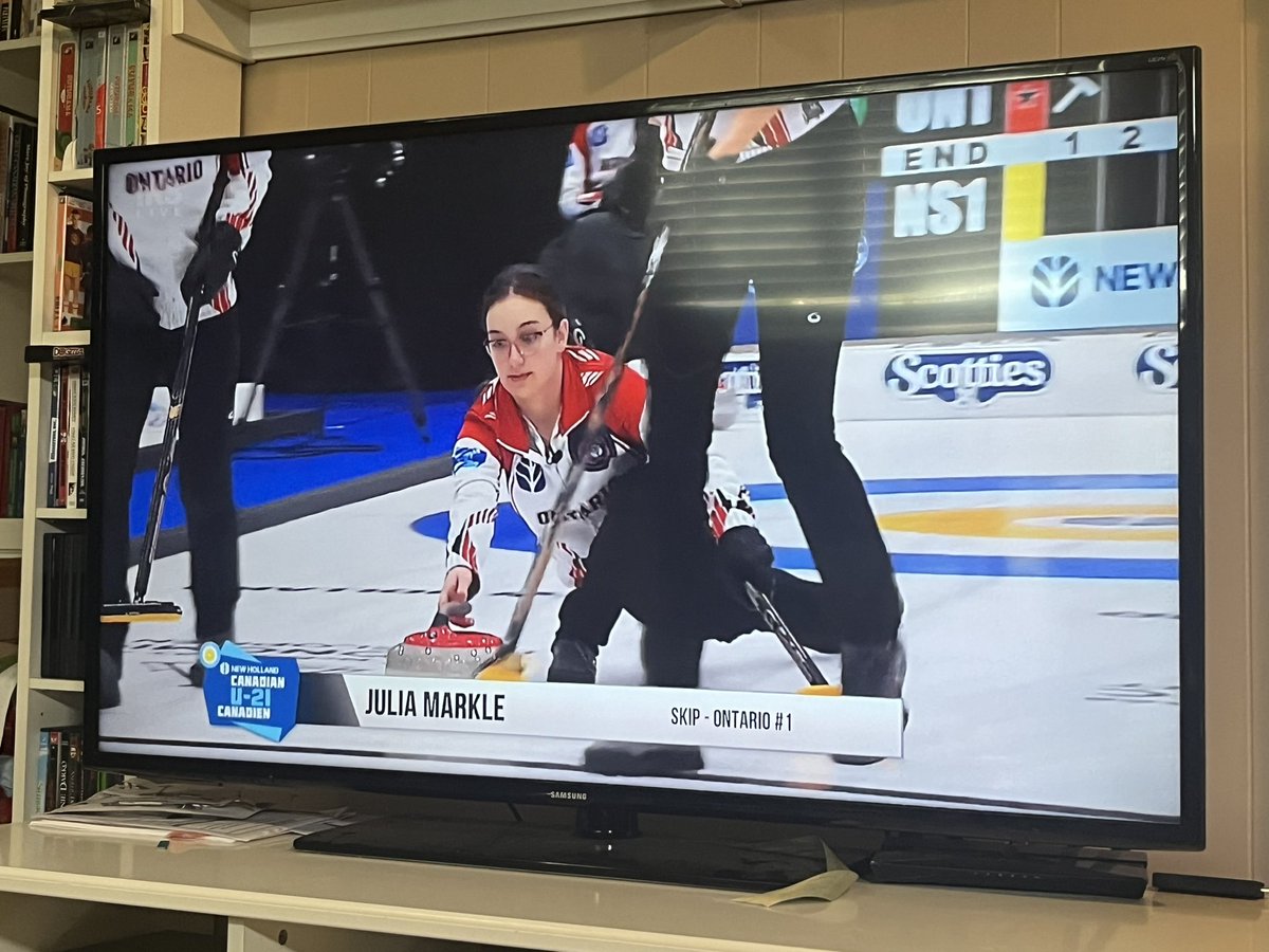 Cheering hard for my ‘little’ cousin and <a href="/brockbadgers/">Brock Badgers</a> skip Julia Markle in her first national championship. Let’s go team Ontario!