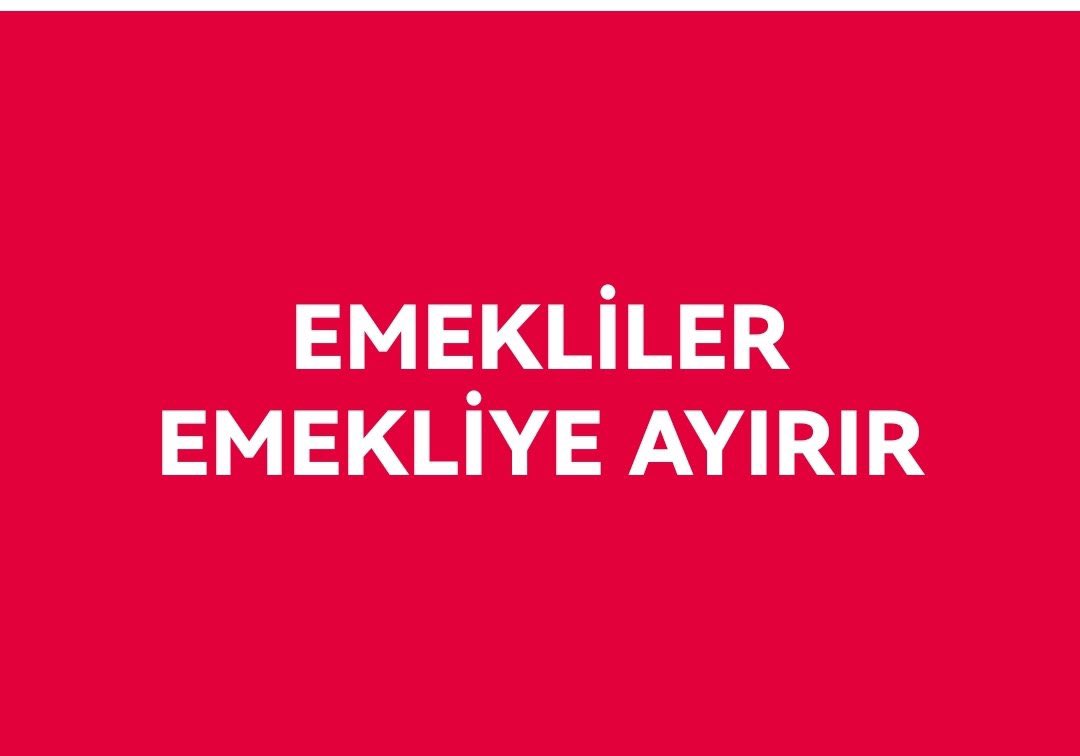 Bu daha başlangıç. Emekliye limon sat, simit sat diyenlere, emekliye ülke ekonomisinin faturasını kesenlere duyurulur! #EmeklilerTarihYazdı