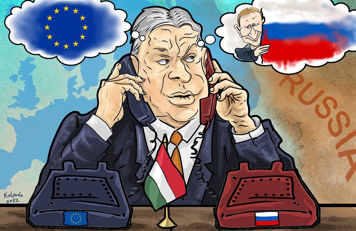 Wladimir Poetin stemt af met Victor Orban. Victor stemt dan weer af met zijn grote vriend Geert Wilders. En Omtzigt en Yeşilgöz doen of hun neus bloedt over Russische inmenging.
