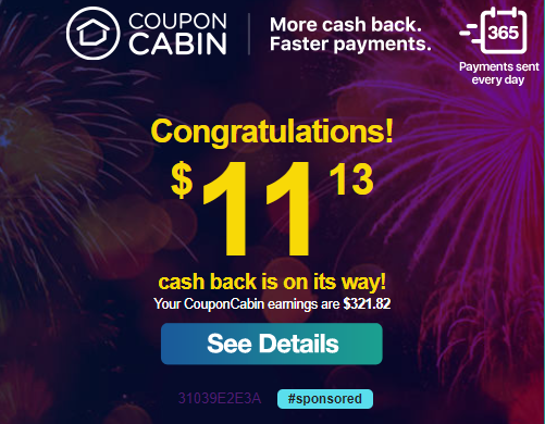 alexgordon's tweet photo. Thanks @CouponCabin https://t.co/xZsQTBsYXg