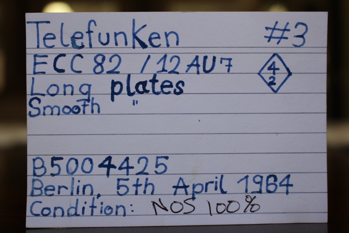 VTubeAudio's tweet image. Telefunken ECC82 1964 - Smooth Plate / O Getter / Diamond / 100% NOS / Balanced Tube, GO HERE &amp;gt;&amp;gt; rvrb.io/1964-ecc82-9jn…