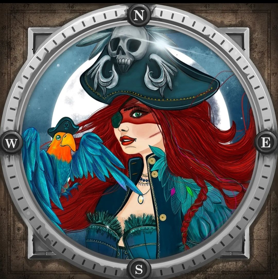 This is my drawing "Captain Blue Feathers" 🤗✌️