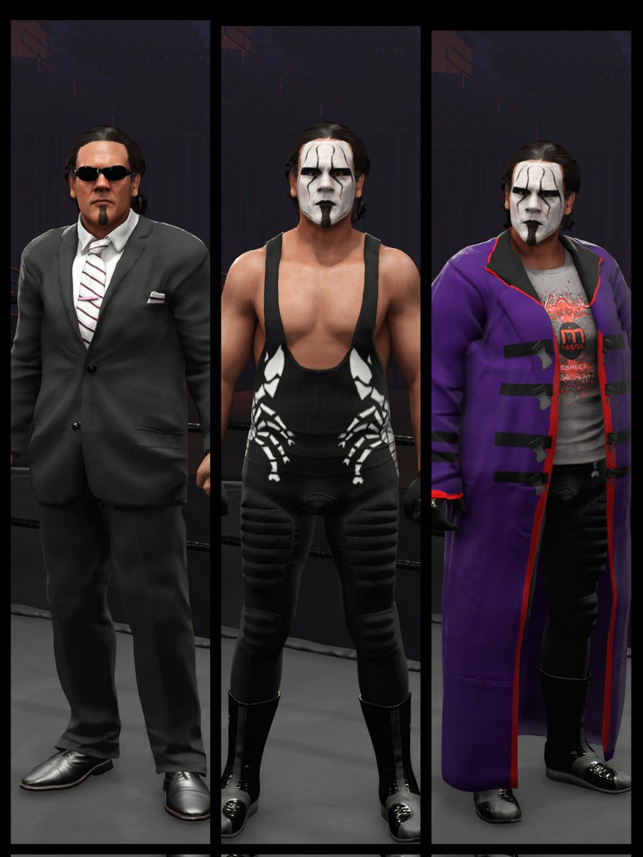 Insane Icon and Main Event Mafia Sting available now .

Hashtags: Sting, TheIcon, Valoween

#WWE2K24