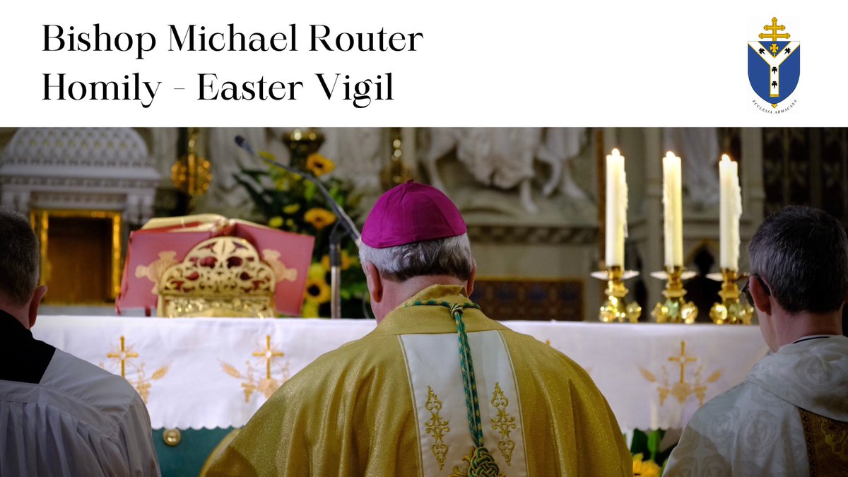 Bishop @MichaelRouter Homily from the Easter Vigil in St. Patrick's Church Dundalk. ⬇ youtu.be/7Y7lC1I-ju4?si…