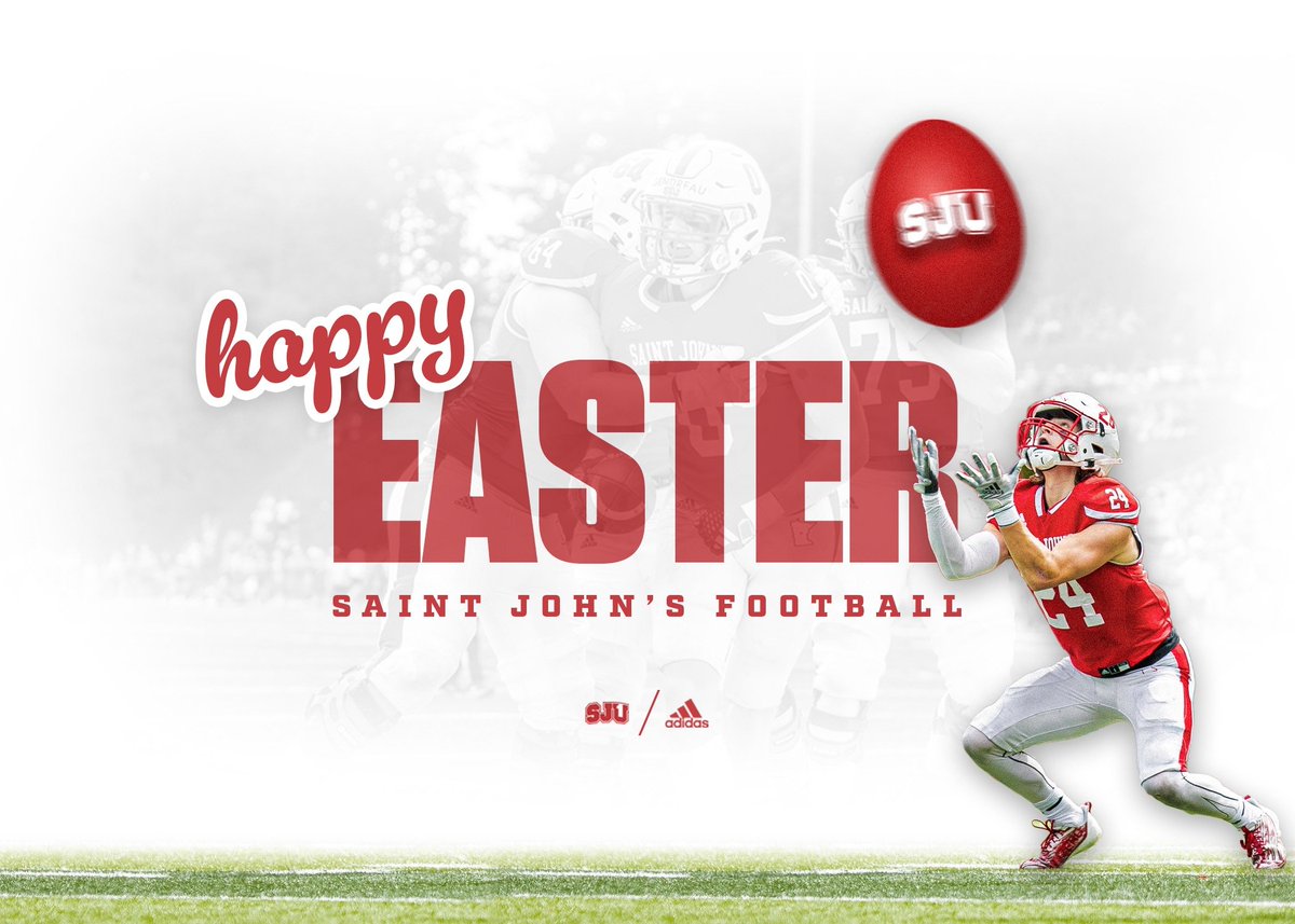 Happy Easter from Saint John's University Football!