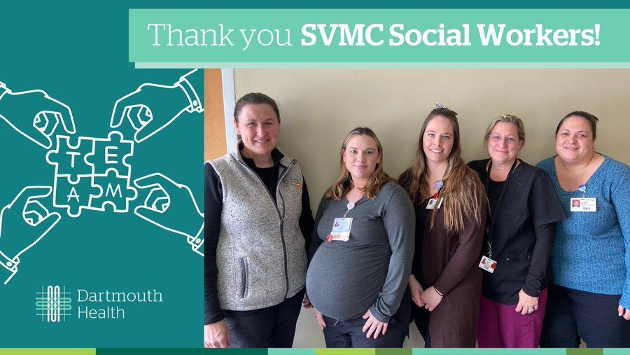 nasw's tweet photo. March is #SocialWorkMonth and this year's theme is “Empowering Social Workers: Inspiring Action, Leading Change.” Please take a moment to thank the SVMC social workers for all the amazing work they do! #SVMC #DartmouthHealth #SocialWorkMonth https://t.co/lYBT2titmJ