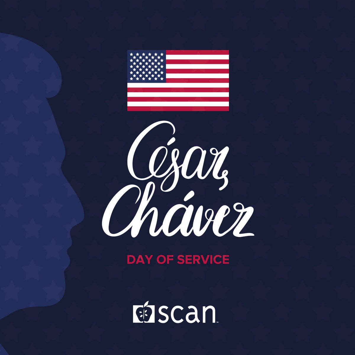 Today, SCAN honors the life and legacy of labor leader and civil rights activist, Cesar Chavez. #cesarchavezday