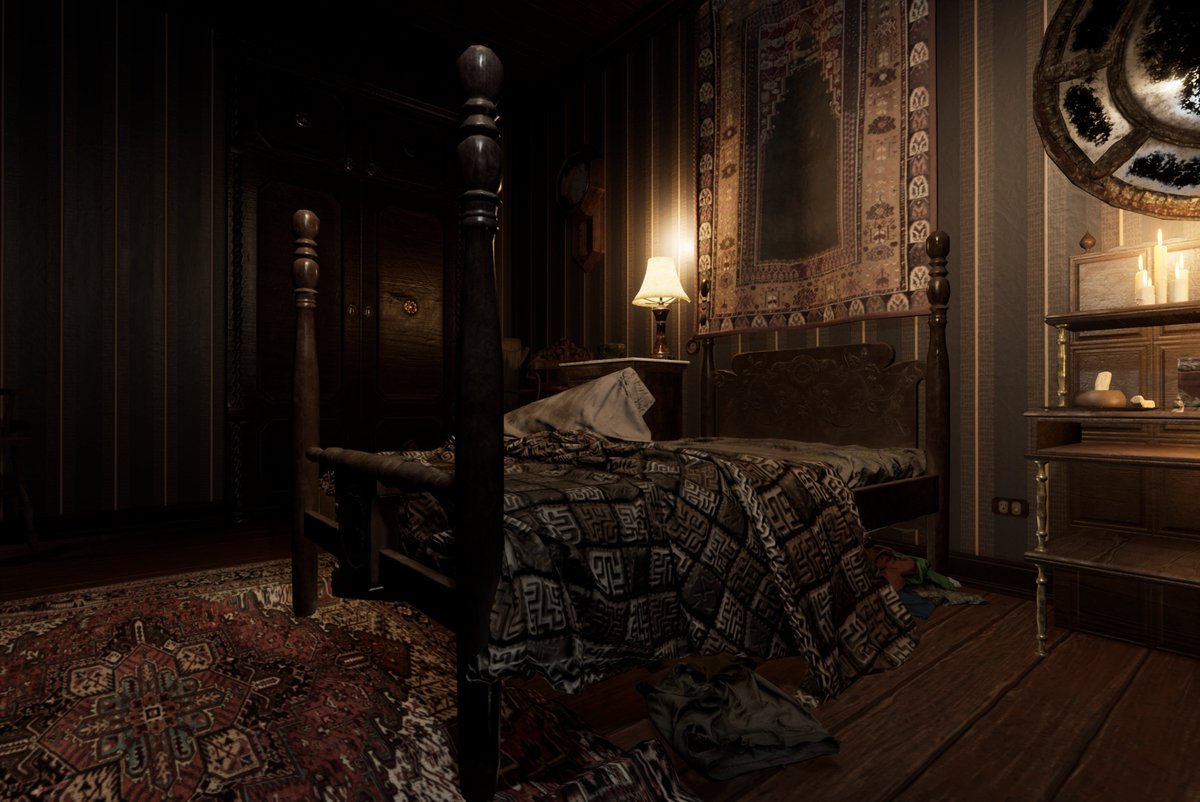 NoxNoctisStudio's tweet photo. Happy #Easter! 🐇
If you're a video game enthusiast (and happen to have #PSVR2), we propose our own #EasterEggHunt in #OVRDARK
It's not suitable for everyone and you might perish in the attempt, but if you're game, you can start here:
1. Bed "The Exorcist"
2. Béziers Cross of John Carpenter`s "Vampires"
3. Occido Lumen "The Strain"
4. Symbology of the film "The Blair Witch Project"
And many more...