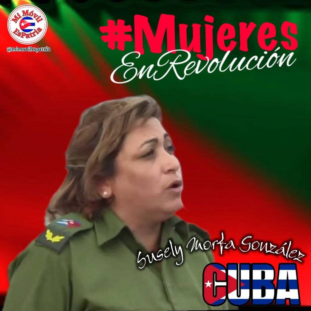 JosLuis74030336's tweet photo. Los #MatancerosEnVictoria nos sentimos orgullosos de haber tenido a @SuselyMorfaG como Primera Secretaria del PCC en #Matanzas Mujer con un alto espíritu de sacrificio y entrega, leal, fiel y valerosa. Gracias y éxitos en la tarea futura en el Comité Central del PCC #UnidosXCuba https://t.co/aSI6jYeyQP