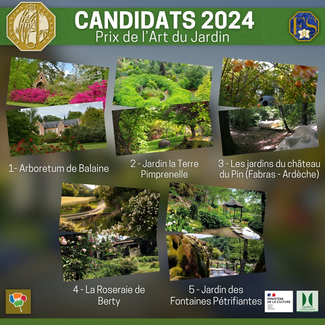 aajre_org's tweet photo. L’AAJRE présente 10 jardins membres qui candidatent pour le Prix de l’Art du Jardin 2024 de la Fondation Signature
@cultureCC @fondationsigna2 @rdv_jardins @nataliasmalto #fondationsignature #aajre #prix #laureat #candidature #prixartdujardin #jardin #jardinremarquable #projet https://t.co/gsA3oLovGx