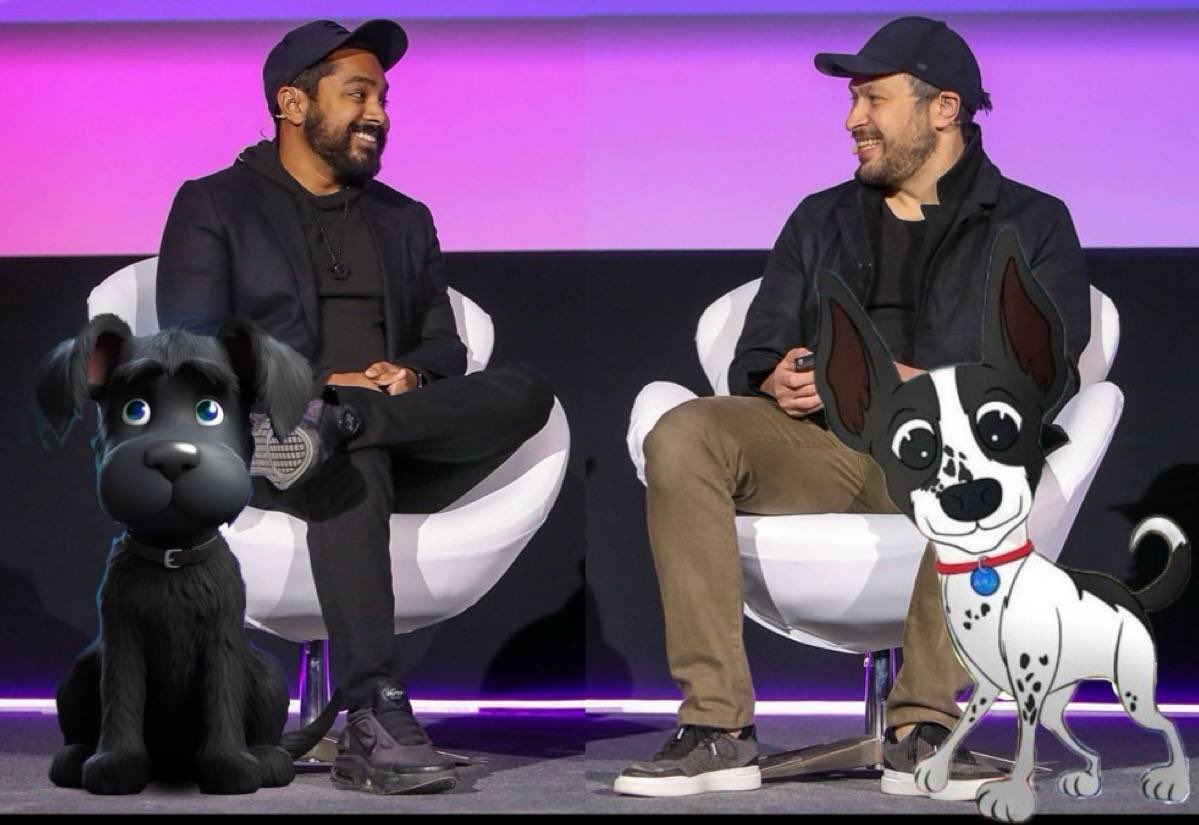 The Founders of $Solana Raj & Toly with their dogs $MYRO & $ADA #TolysDog  #Myro 🐶❤️🐶