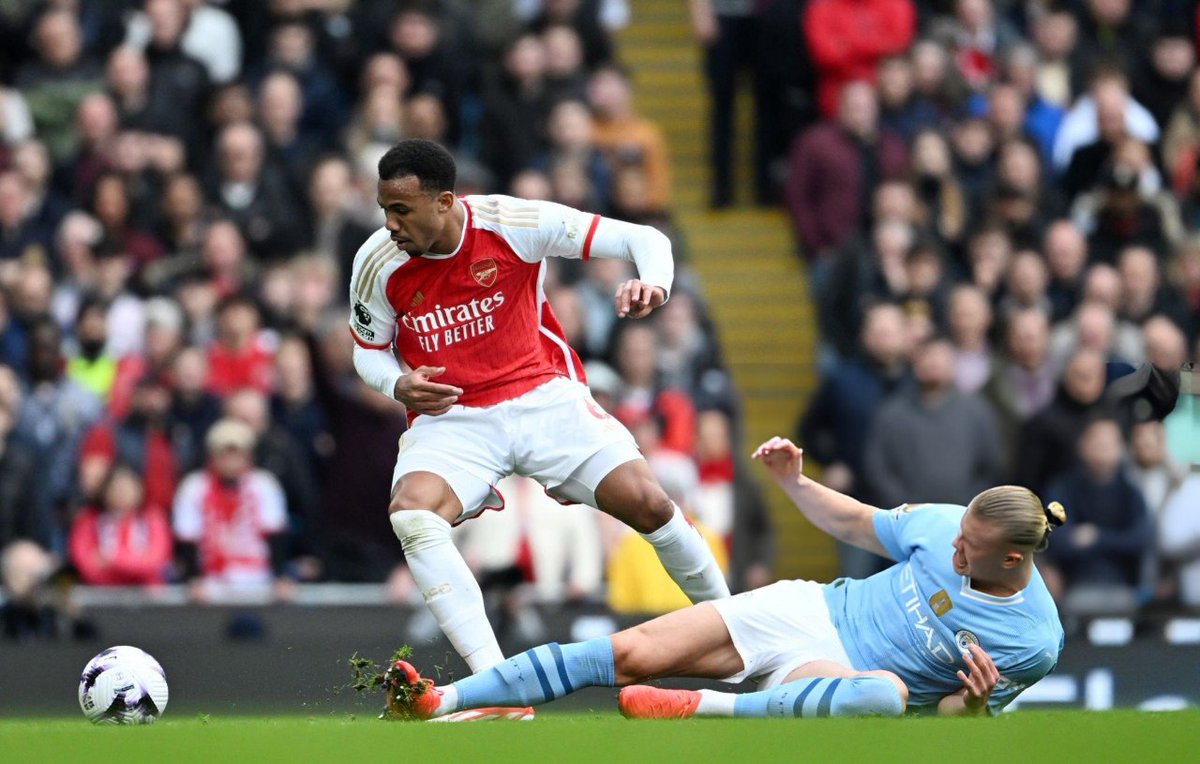 SompaSportsZone's tweet photo. Arsenal are the first side to stop Manchester City from scoring at home in 57 games.
#SompaFullTime https://t.co/Y5dg8xAusp
