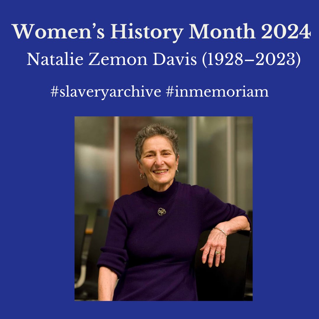 We conclude #WomensHistoryMonth train with historian Natalie Zemon Davis, in memoriam.