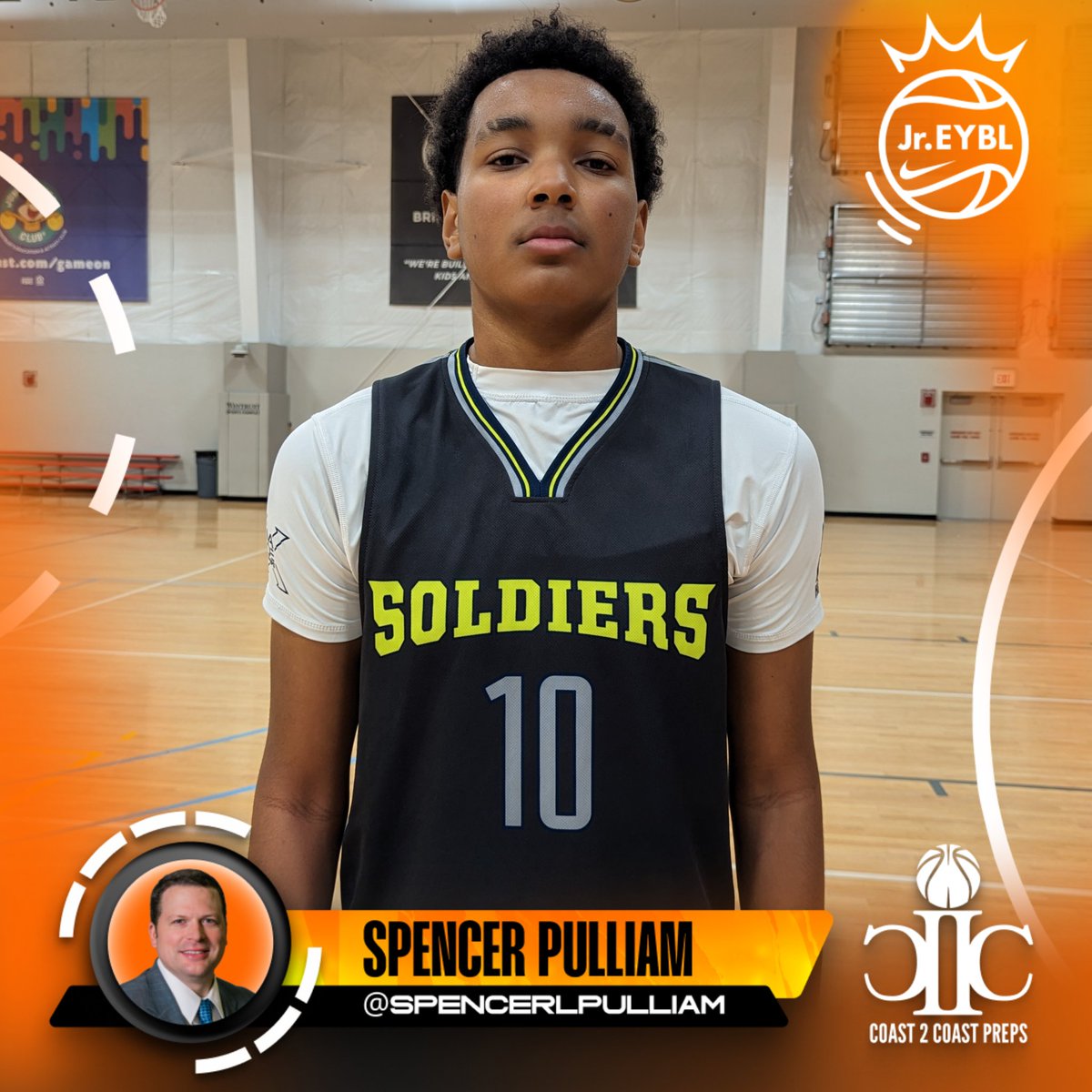 📍#NikeJrEYBL 🏀 📂 Oakland Soldiers (CA) 👤 Shalen Sheppard 📝 2028 6'6' F Shalen Sheppard with a productive showing at the @NikeEYB Jr. EYBL Chicago Super Regional event. The big-bodied forward showed a soft touch that extended to the perimeter and got it done on the boards…