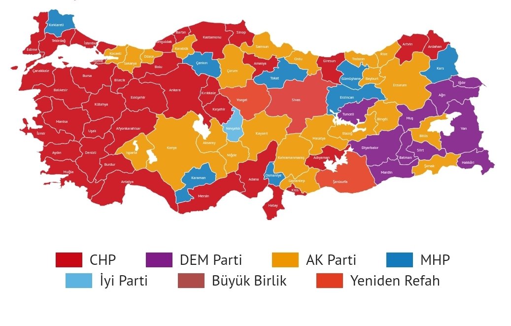 Haritaya bakar misiniz? 1 Nisan şakası gibi inanılır gibi değil 🙈 #Secim2024