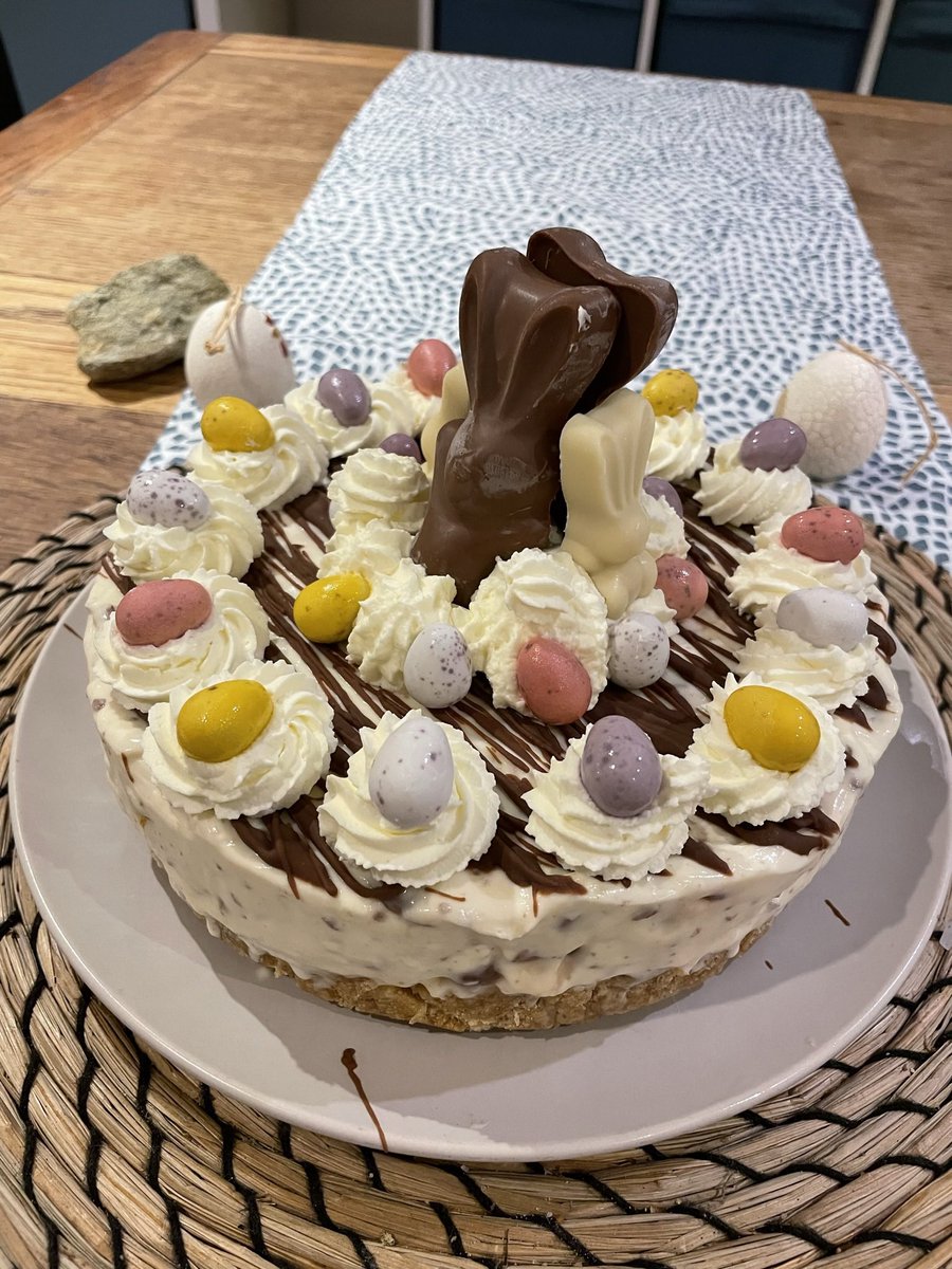 A non-stop Easter Sunday, but this homemade monster mini-egg cheesecake was worth the wait!!