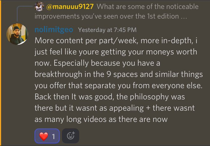 MaddenAcademy_'s tweet photo. ***Unusual But GENIUS Mindset For 3rd and Long Defense***
I watched every second of #MaddenSuperWeekend.
And I noticed a common pattern...
When an offensive player got to a 3rd and 15 they were almost ALWAYS guaranteed to get half back or more.
Why? The general thought process here is the defensive player will play back to protect the sticks.
So the smart move by the offensive player is to call a play that gets half the yards back.
You accept that a high level player won't give all the yards back so you aim to make the 4th down manageable.
THEN on 4th down you can expect a more aggressive defense since the defense knows you only need a few yards to convert.
👉BUT what if the defensive player decided to play 2⃣ steps ahead?
This reminded me of one the best defensive players I've ever played and watched was Serious Moe.
He had the most interesting/genius approach to these 3rd and long defensive situations.
Vs. everyone else - I could close my eyes and get half the yards back or more w/o a 2nd thought.
(And same for any offensive player this past weekend in those same spots)
But what Moe would do is *sometimes* play a 3rd and 15 like a 4th and 2 b/c he understood the general thought process of a high level offensive player in those situations.
Meaning instead of cover 2 mable send 3 with the CBs backed off...
He'd have a tendency of sending 6 with hard flats or another variation of aggressive defense.
And any good player would often fall into the trap b/c NO ONE expects someone to play a 3rd and 15 that aggressively.
A great example of this philosophy is when he played Henry in the M20 regs championship - specifically his closeout drive on defense to win.
Context: It was 29-29 in 4th with ~2 minutes left and Henry had ball at his own 20. Moe desperately needed a stop or he was cooked.
2nd and 7 after a run: You may expect a more aggressive defense yet Moe ran stock man.
3rd and 2: After a super passive defensive call - it'd be reasonable to expect another passive call yet Moe blitzed everyone and left no deep blues on field. Caught Henry off guard.
4th and 6: If someone left no deep blues on field on a 3rd and 2 surely they'll play ultra-aggressive with game on line, right? Nope. Henry called a play that would've worked vs an aggressive man + no deep blue defense.
Unfortunately for him Moe called stock cover 3 with a spy making Henry's playcall look ridiculous (even though it wasn't if you watched closely)
I credit it to high level manipulation on Moe's part for being steps ahead.
👉Morale of story: Gain a deep understanding of how high level players generally think in specific game situations. Use that to your advantage and be aggressive when your opponent expects conservative and conservative when they expect aggressive.
Sometimes it may not be a bad idea to sell out for a "half back" playcall on 3rd and 15.
I've always been a good situationally aggressive player myself and opponents know it but it fucks with them more than me b/c I've mastered when to be aggressive.
Now I realize very few will enjoy this type of content but like ♥️ if you did to encourage me to do more posts like this.
If you are part of the 1% who enjoys deep analysis of high level Madden you will love being a @MaddenAcademy_ member.
As I dive into Madden's 6 high level skills with AT MINIMUM 4 transformative insights that I guarantee you'll regret not knowing when you started Madden.
And it's insights I promise you won't learn anywhere else in the Madden world.