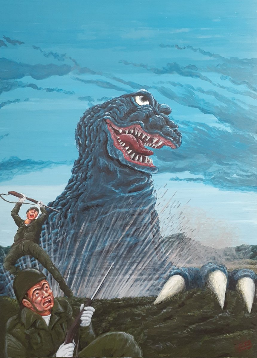 おはようございます！ このイラストは、過去作です。 #キングコング対ゴジラ #ゴジラ #キンゴジ #ゴジラ1962 #Godzilla