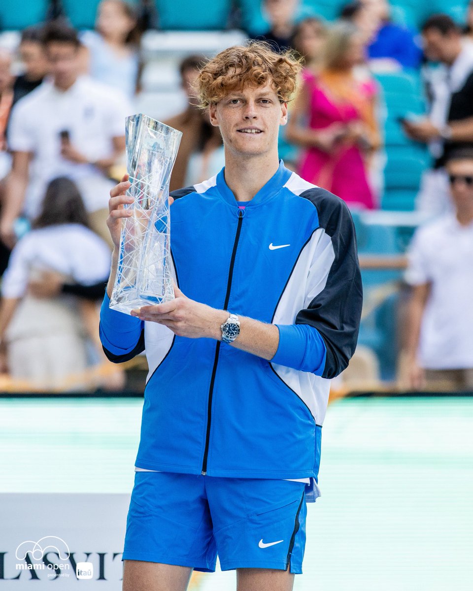 MiamiOpen's tweet photo. Winner winner, Jannik Sinner 🤩 https://t.co/Aoskcf5uv0