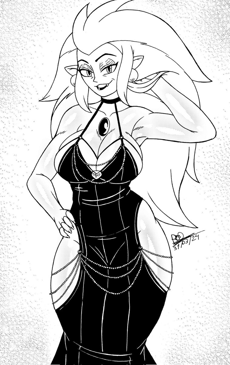 That dress really suits the owl lady~😏❤️🔥 #sketch #edaclawthorne #TheOwlHouse #sexy #fanart