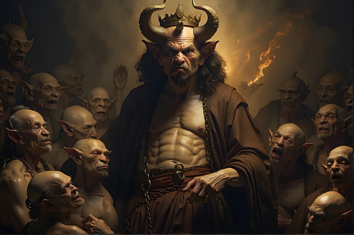 FunnyHistoryGuy's tweet photo. Guess which Demon this is? #demon #hell #occult #demonology https://t.co/72NdwwJUSt