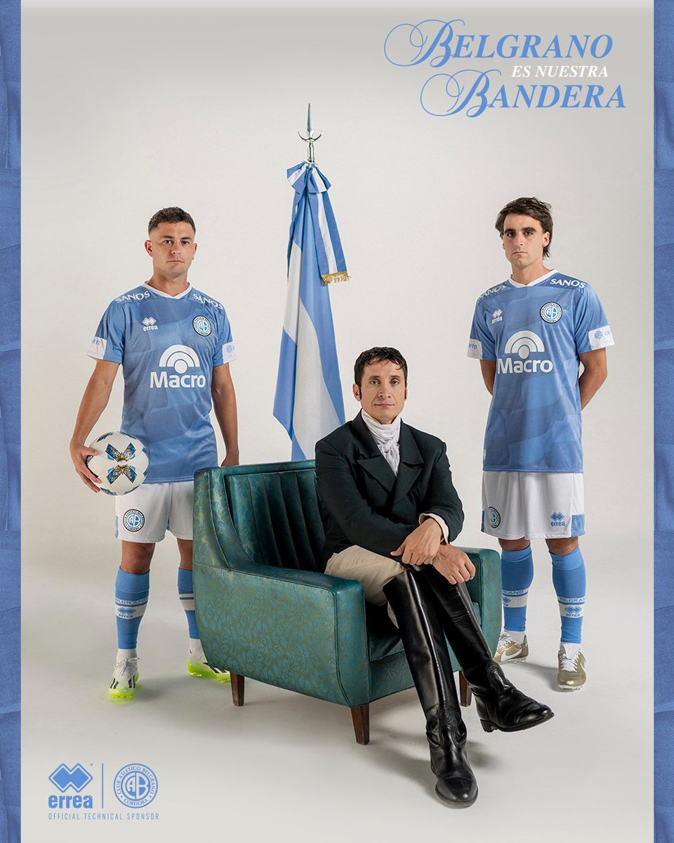 🩵🤍"La mandé a hacer celeste y blanca, conforme a los colores de la escarapela nacional"

👕🇦🇷 La nueva camiseta <a href="/ErreaArgentina/">Erreà Argentina</a> del Club Atlético #Belgrano es un tributo emocionante a la historia y el legado de la Bandera de Macha, diseñada y enarbolada por Manuel Belgrano