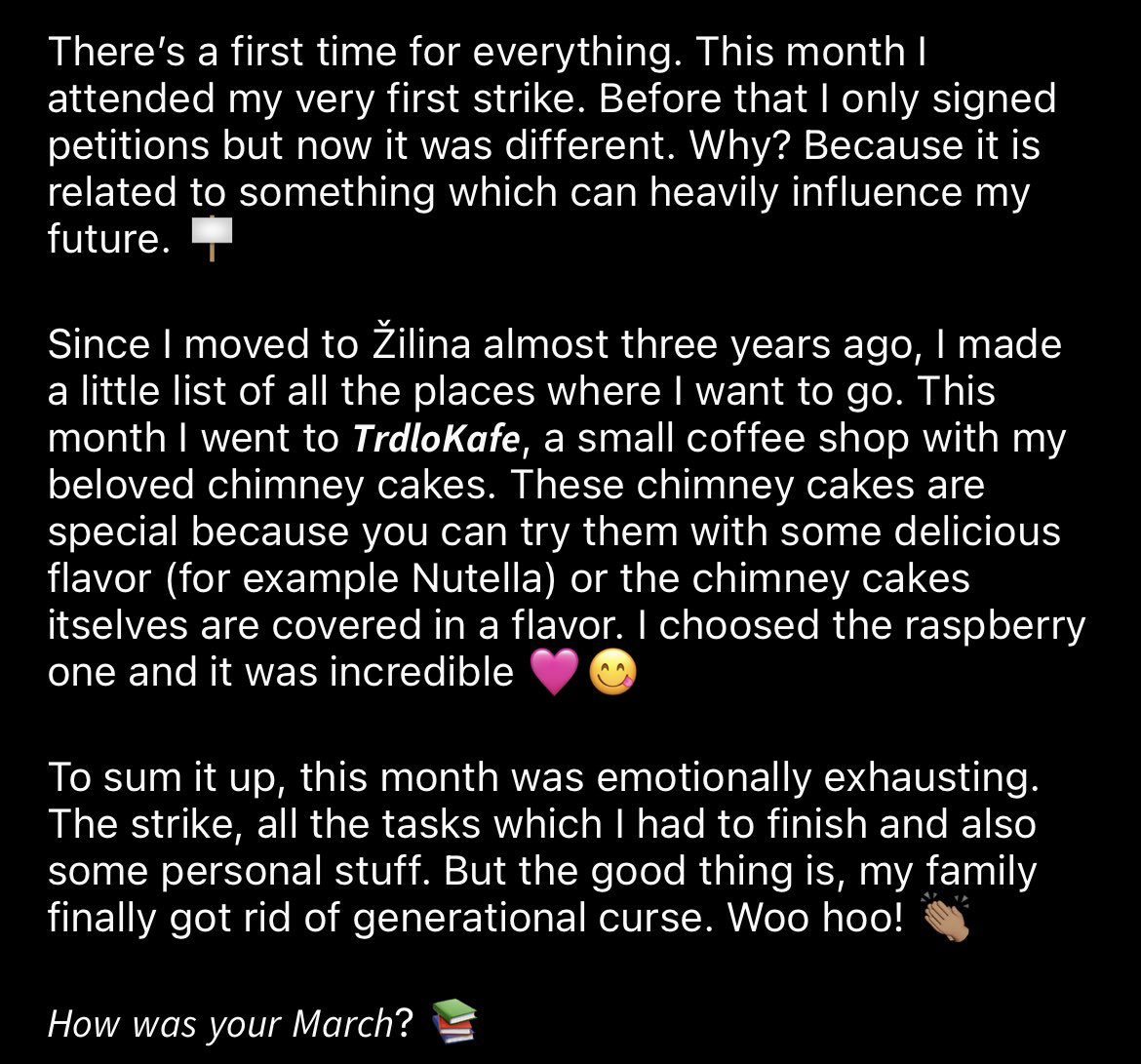 meshty95's tweet photo. #diary #memories #thoughts #writing #twitterdiary #lifeofmeshty #blogger #march2024 #goodbyemarch #writer #twitterblogger #girlsoftwitter #myself #slovakgirl #czechgirl #hungariangirl #chimneycake #bowling #photoshoot
-
✨Goodbye March✨
-
𝘏𝘰𝘸 𝘸𝘢𝘴 𝘺𝘰𝘶𝘳 𝘔𝘢𝘳𝘤𝘩? 📚 
- https://t.co/b1o79HNnoO